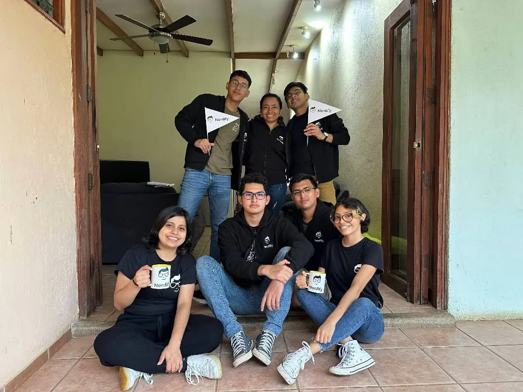 Part of the team, at the office in Managua.
